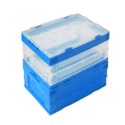 Modern Injection Folding Transparent Plastic Tools Storage Boxes Bins 600*400*320mm