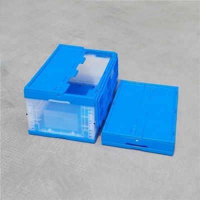 Modern Injection Folding Transparent Plastic Tools Storage Boxes Bins 600*400*320mm