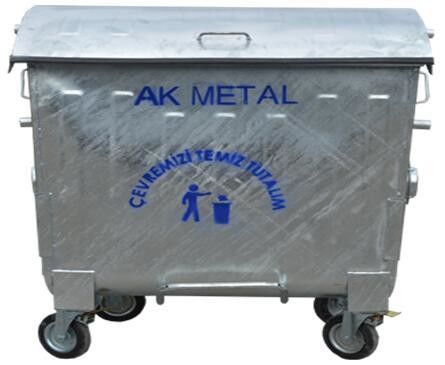 Custom Labeling Options HUADING Outdoor Steel Garbage Bin for Easy Waste Disposal