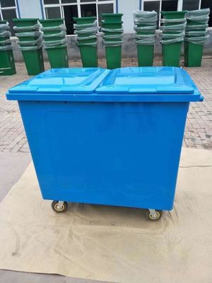 Custom Labeling Options HUADING Outdoor Steel Garbage Bin for Easy Waste Disposal