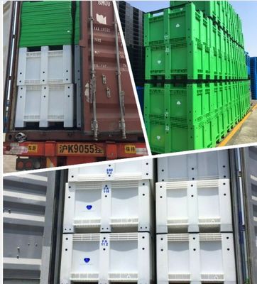 1200*1000*760mm Large Plastic Pallet Box with Labeling Options and Dynamic Load 1T