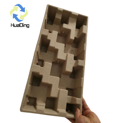 Recyclable Custom Molded Fiber Paper Pulp Mold Packaging Carton Trays by HUADING