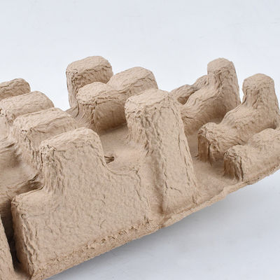 Recyclable Custom Molded Fiber Paper Pulp Mold Packaging Carton Trays by HUADING