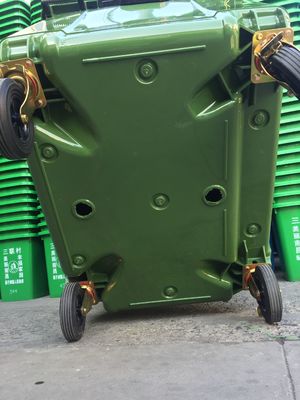 1100L Plastic Trashbin Outdoor Waste Bin with Antislip Rubber Inserted L564XW482XH848mm