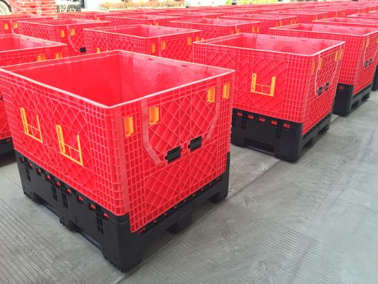 Static Load 4T HDPE Collapsible Pallet Box for Industrial Storage and Transportation