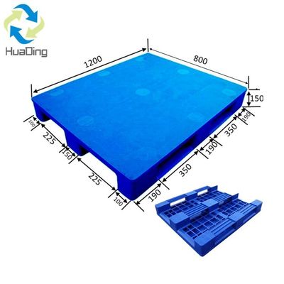 1200*800 Euro Pallet Heavy Duty 3 Runners Hygienic Plastic Pallet with 4-Way Entry Type