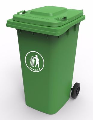 Solid Waste 240 Liter Green Plastic Recycle Bin for Sustainable Waste Management