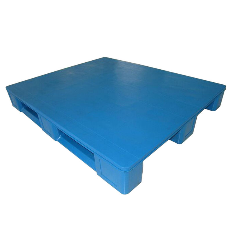 Blue Color 1T Warehouse Steel Reinforced Plastic Pallet for Racking System Requested