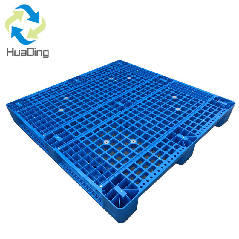 Anti-slip Single Faced HDPE Logistic Open Deck Plastic Pallet for Warehouse Storage