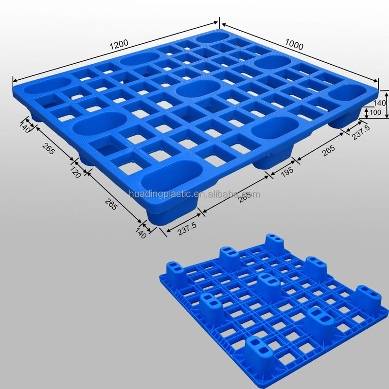Lightweight Plastic Pallets for International Shipping 1200*1000 Static Load 1000kg