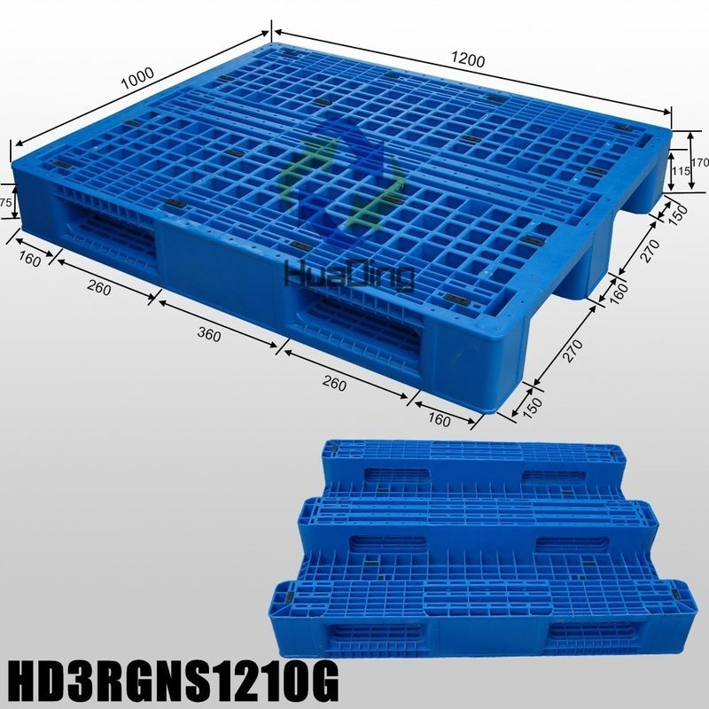 4-Way Plastic Pallet for Easy Transportation Logistics and Warehouse Organization