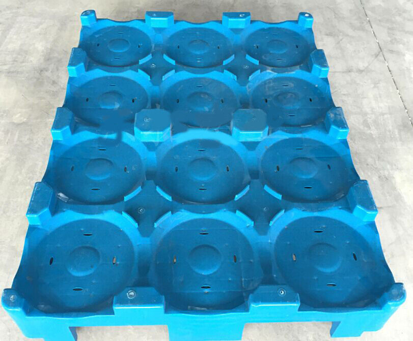 Convenient 1360*1095*128 mm Blue 5 Gallon Water Bottle Pallet for Easy Transport
