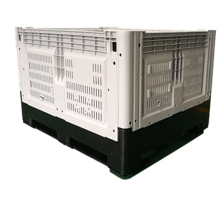 1200*1000*810mm Foldable Plastic Pallet Box Food Grade Container with 1T Dynamic Load