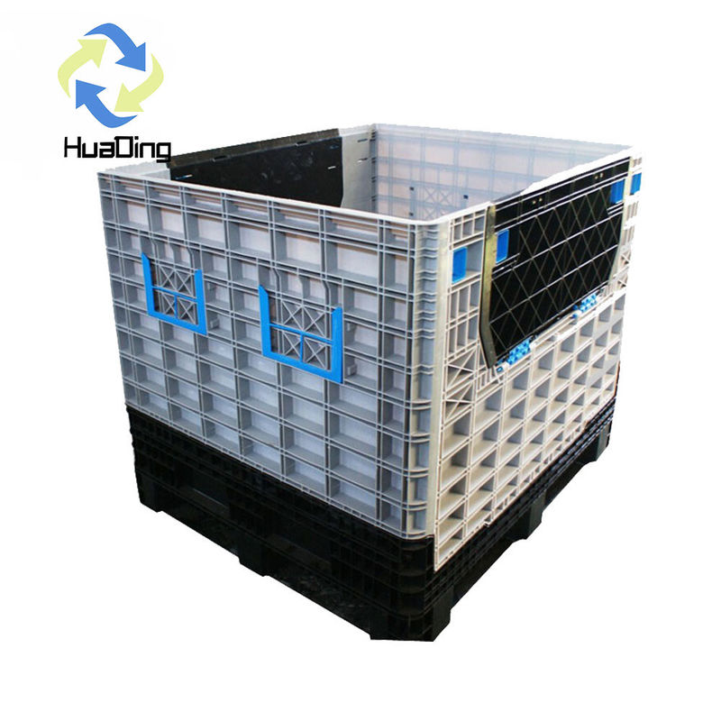 1210H860 Foldable Plastic Storage Container Stackable Pallet Bin Box for Dynamic Load