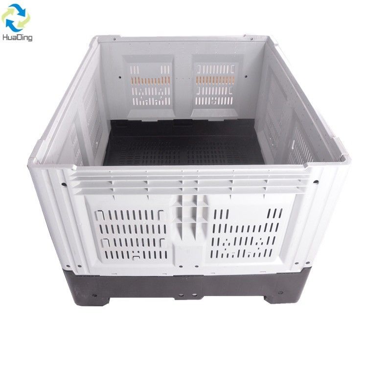 Logistics Storage Box Euro Size Box Foldable Collapsible Stackable Heavy Duty Plastic