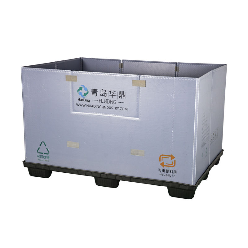 205mm Foldable M Type Honeycomb Sleeve Plastic Collapsible Pallet Box for Auto Parts