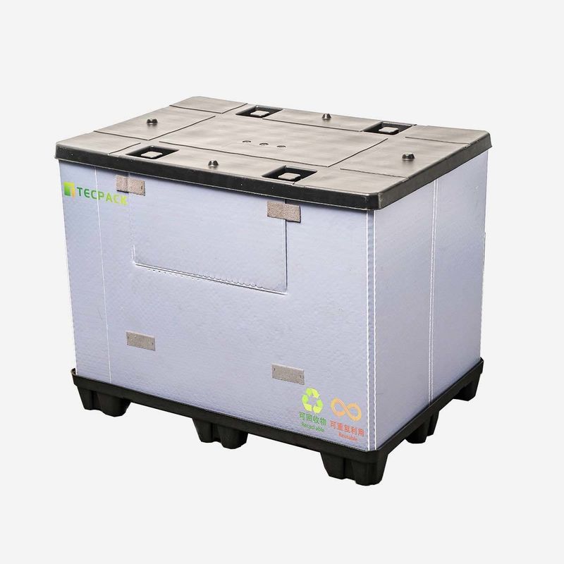 Optional Locks HUADING 1250*850-Hump Safety Stop Type Twin-Sheet Plastic Sleeve Boxes