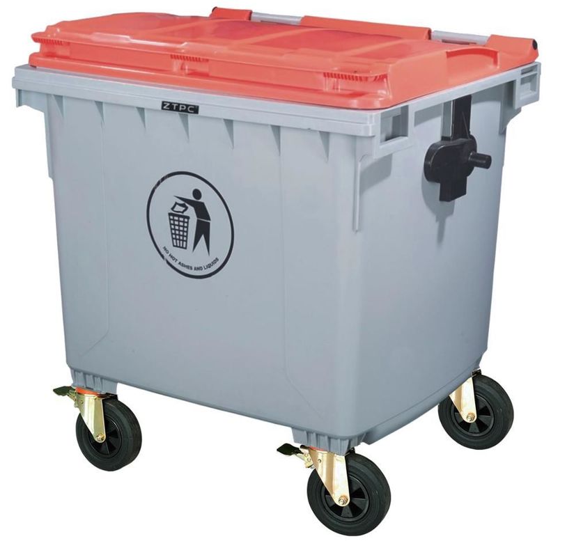 1100L Outdoor Plastic Recycling Waste Bins for Sustainable Garbage Management System
