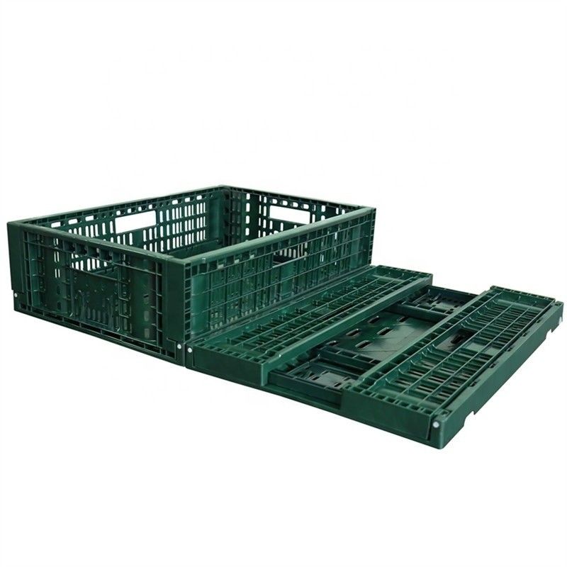 600*400*220mm Injection Plastic Vegetable Stackable Food Crate for Vegetables